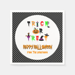 Halloween Trick or Treat Napkins
