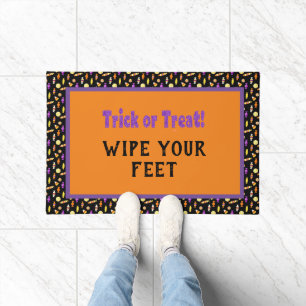 Halloween Trick or Treat Outdoor Doormat