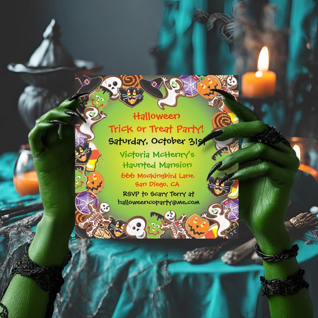 Halloween Trick or Treat Party Invitation (Creator Uploaded)