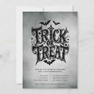 Halloween Trick or Treat Party Invitations