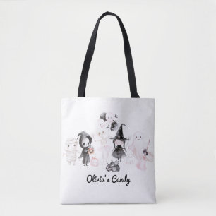 halloween Trick or Treat  personalised Candy Tote Bag