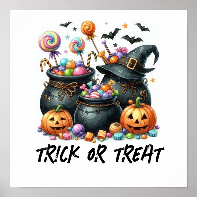 HALLOWEEN TRICK OR TREAT POSTER (Front)