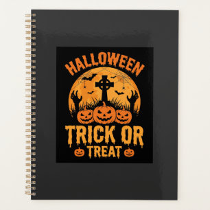 Halloween Trick or Treat Pumpkin Graveyard Design Planner