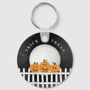 Halloween Trick Or Treat Pumpkin Jack O Lanterns Key Ring