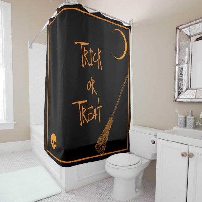 Halloween Trick or Treat  Shower Curtain (In Situ)
