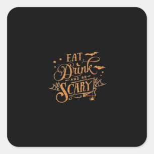Halloween Trick Or Treat  Square Sticker