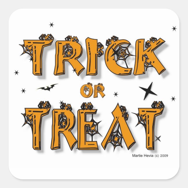 Halloween - Trick or Treat - Sticker (Front)
