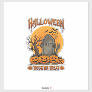 Halloween Trick Or Treat Tombstone Zombie Hands Pu