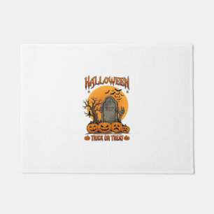 Halloween Trick Or Treat Tombstone Zombie Hands Pu Doormat