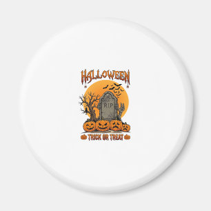 Halloween Trick Or Treat Tombstone Zombie Hands Pu Magnet