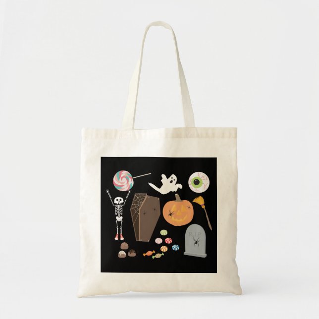 Halloween Trick or Treat Tote Bag (Front)