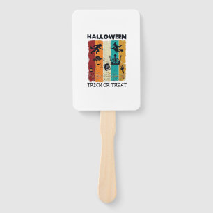 Halloween Trick Or Treat Werewolf Witch Skeleton U Hand Fan