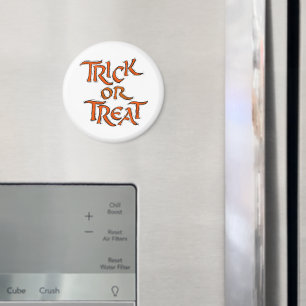 Halloween Trick or Treat Words Magnet