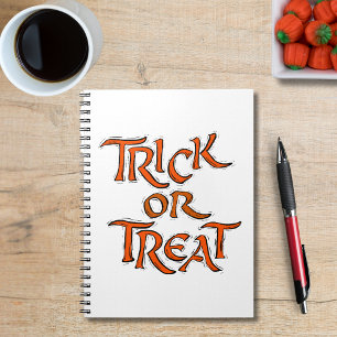 Halloween Trick or Treat Words Notebook