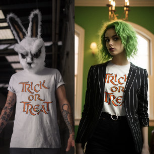Halloween Trick or Treat Words Unisex T-Shirt