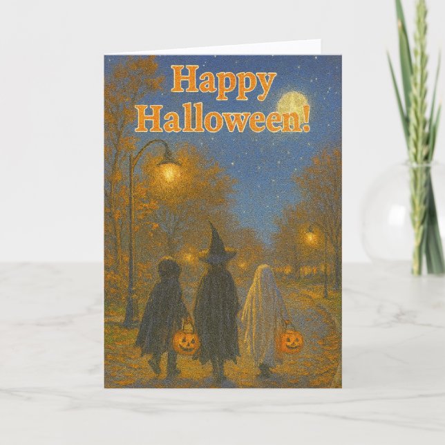 Halloween Trick or Treater card (Front)