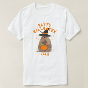Halloween Trick-or-Treating Armadillo Witch Texas T-Shirt