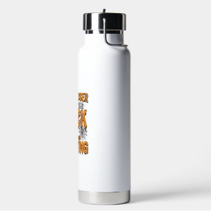 Halloween Trick Or Treating Vintage Typography Des Water Bottle