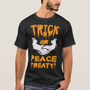 Halloween Trick Peace Treaty Pacifist Election Cos T-Shirt