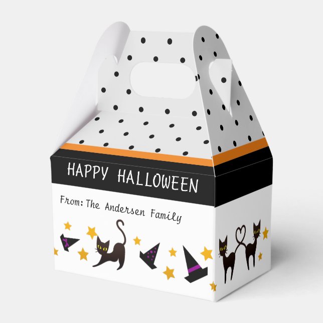 Halloween Trick Treat Candy  Favour Box (Back Side)