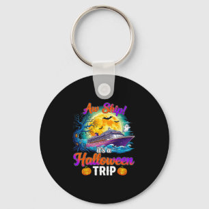 Halloween Trip Funny Cruise Squad Family Vacation  Key Ring