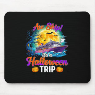 Halloween Trip Funny Cruise Squad Family Vacation Mouse Pad
