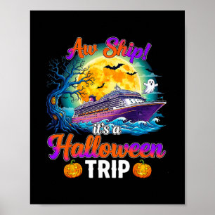 Halloween Trip Funny Cruise Squad Family Vacation Poster