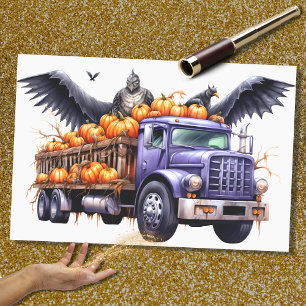 Halloween Truck 2 Decoupage Paper