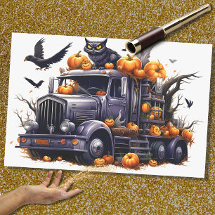 Halloween Truck 3 Decoupage Paper