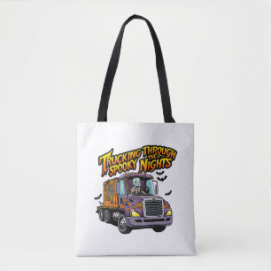Halloween Truck Driver Tote Bag