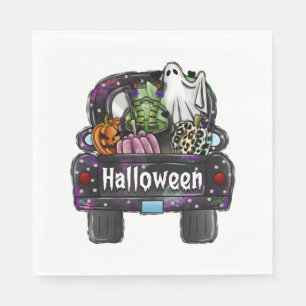 Halloween Truck Napkin