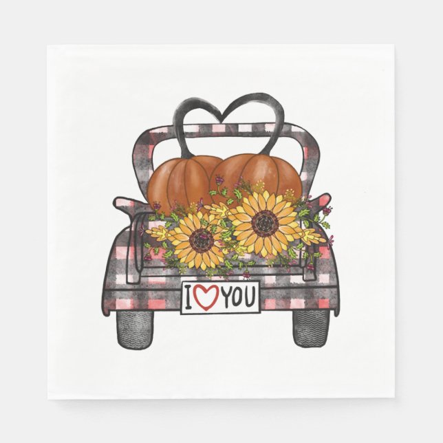 Halloween Truck         Napkin (Front)
