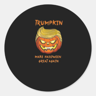 Halloween Trumpkin Classic Funny Classic Round Sticker