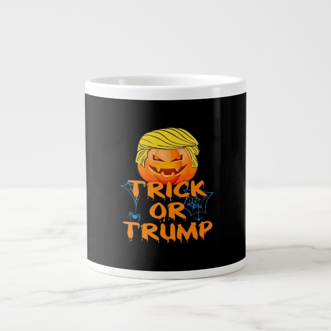 Halloween Trumpkin Classic Large Coffee Mug (Front)