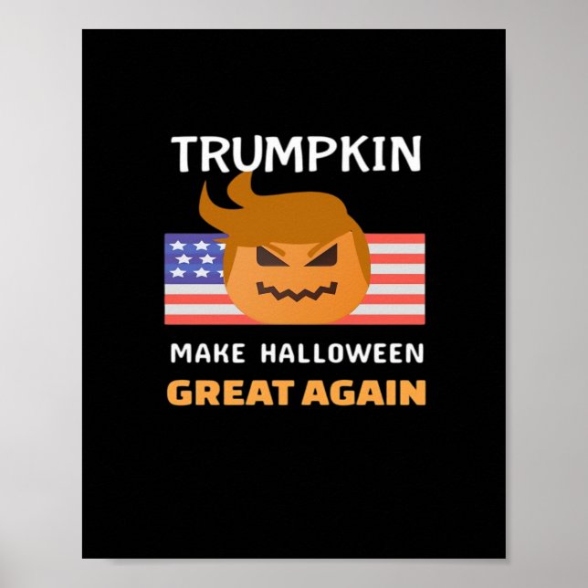 Halloween Trumpkin Classic Poster (Front)