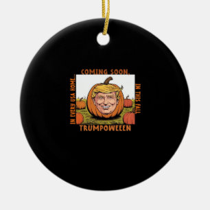 Halloween - Trumpkin Election Classic Ceramic Ornament
