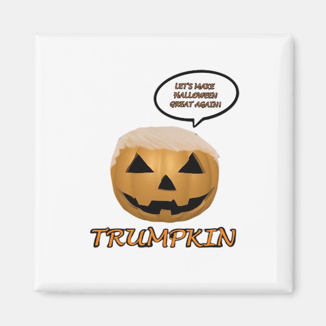 Halloween Trumpkin Fitted Magnet (Front)