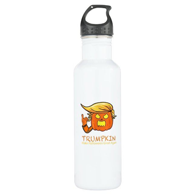 Halloween Trumpkin Funny – Classic Costume Design 710 Ml Water Bottle (Front)