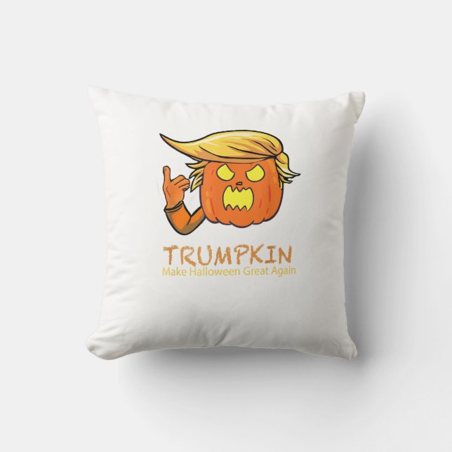 Halloween Trumpkin Funny – Classic Costume Design Cushion (Front)