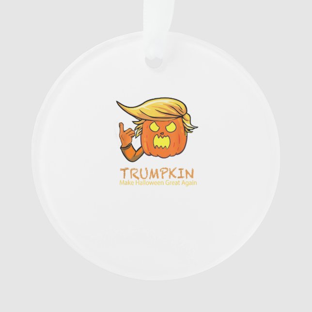 Halloween Trumpkin Funny – Classic Costume Design Ornament (Front)