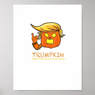 Halloween Trumpkin Funny – Classic Costume Design Poster