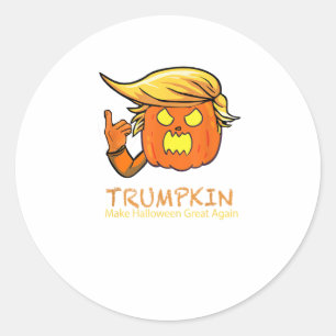 Halloween Trumpkin Funny – Classic Costume Design Round Sticker