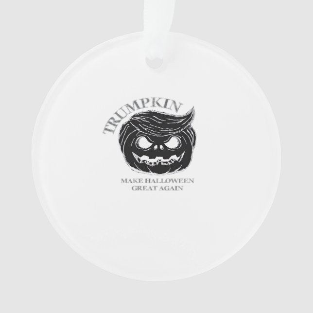 Halloween Trumpkin  Funny & Cute Halloween Costume Ornament (Front)
