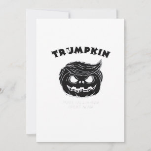 Halloween Trumpkin  Funny Halloween Costume Holiday Card