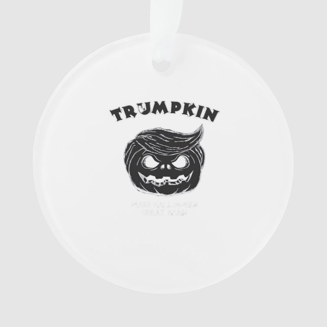 Halloween Trumpkin  Funny Halloween Costume Ornament (Front)