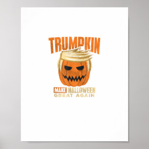 Halloween Trumpkin Funny Make America Great Poster