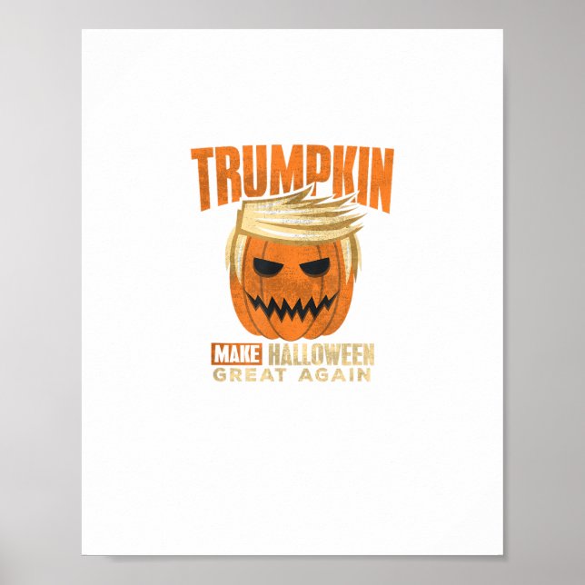 Halloween Trumpkin Funny Make America Great Poster (Front)