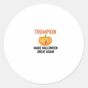 Halloween Trumpkin – Funny Pumpkin Graphic for Hal Classic Round Sticker