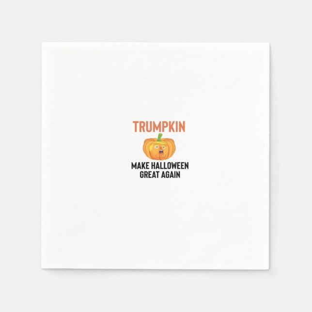 Halloween Trumpkin – Funny Pumpkin Graphic for Hal Napkin (Front)