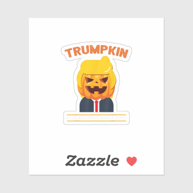 Halloween Trumpkin Funny  Pumpkin Halloween (Sheet)